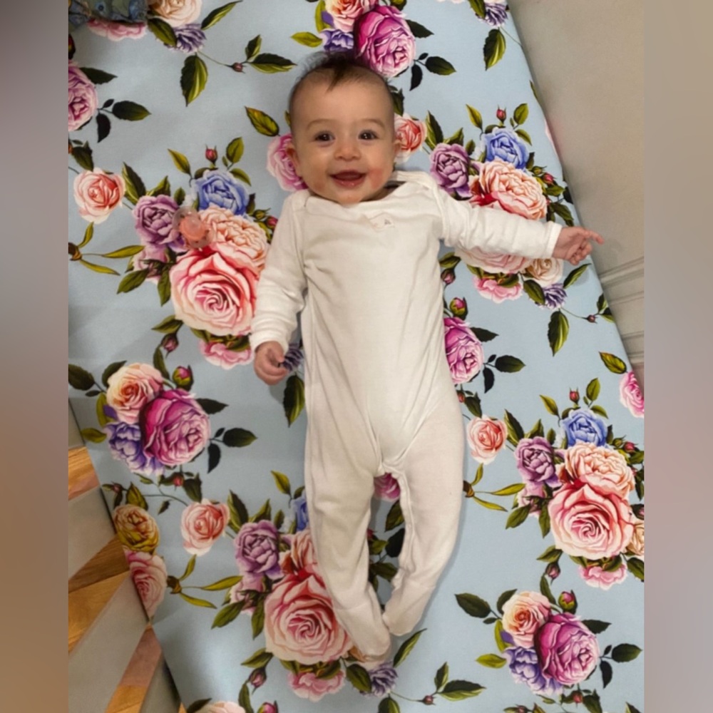 Posh Peanut - Country Rose - Crib Sheet